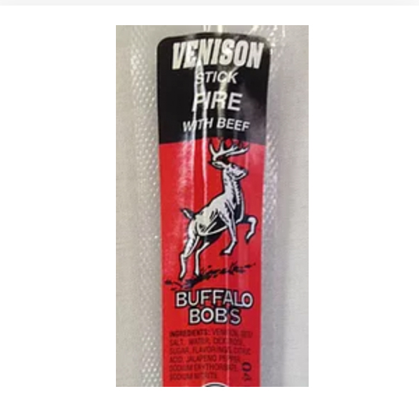 Buffalo Bob's Venison Fire Stick