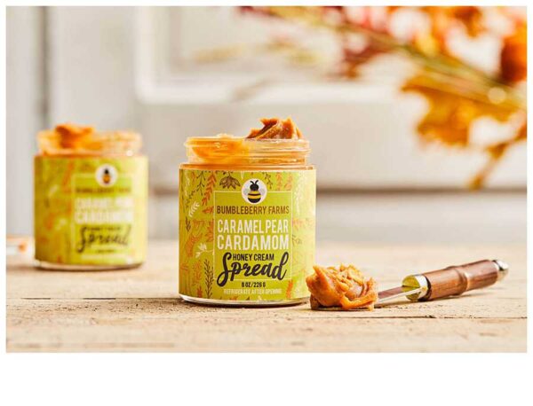 Caramel Pear Cardamon Honey Cream Spread